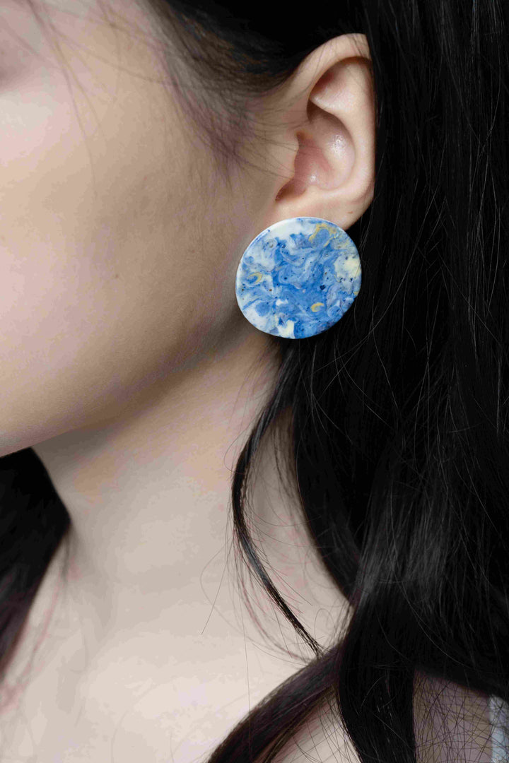 Indigo Bloom Earring