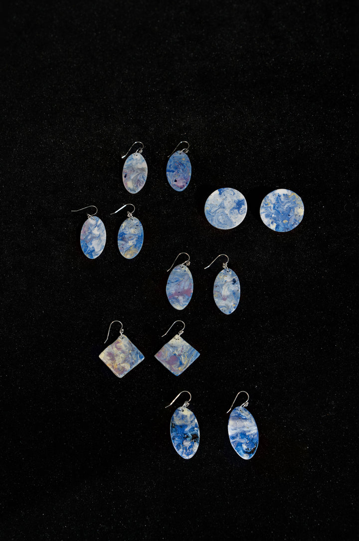 Indigo Bloom Earring