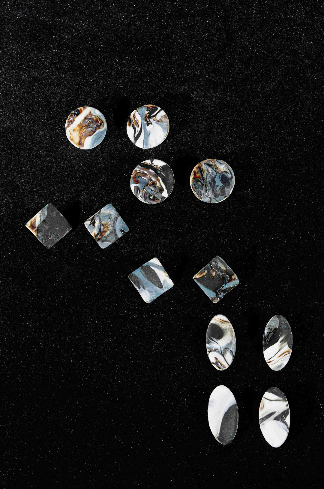 Ink Whisper Stud Earring