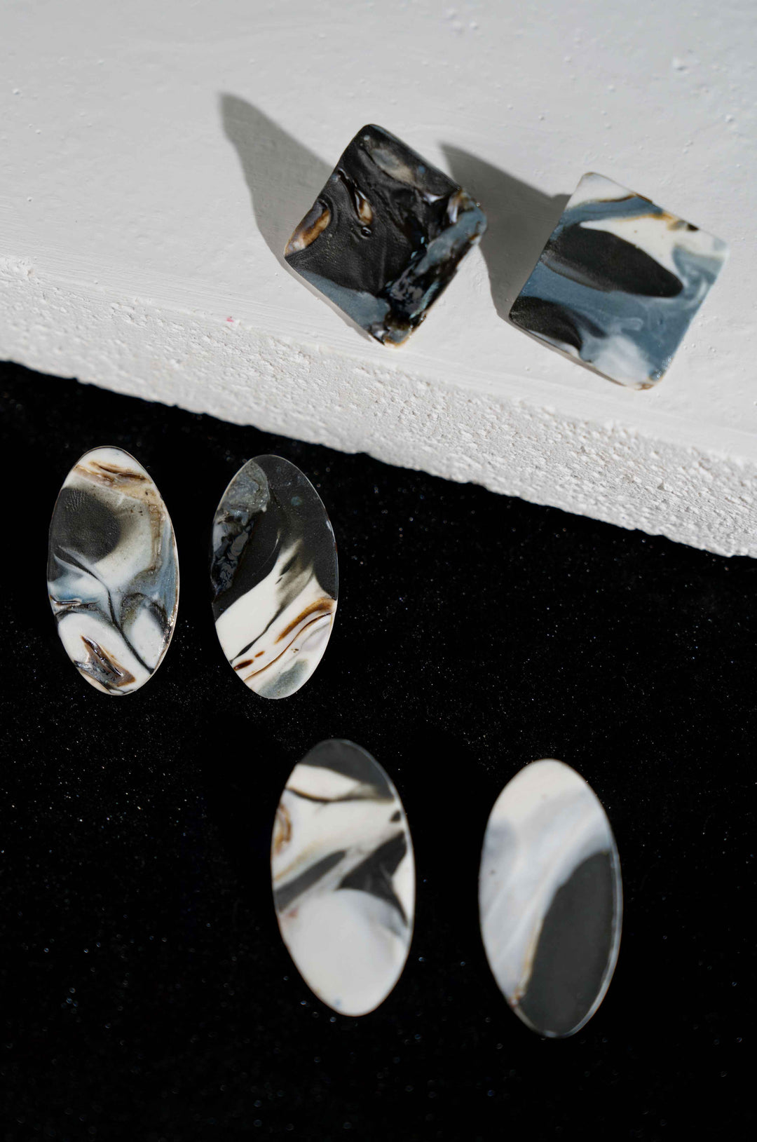 Ink Whisper Stud Earring