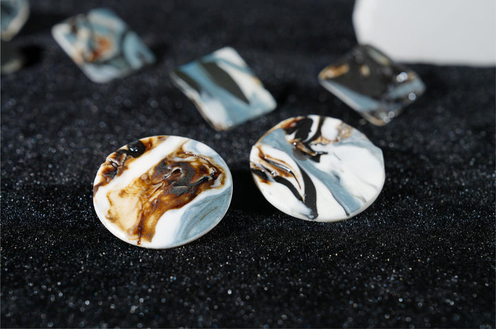 Ink Whisper Stud Earring