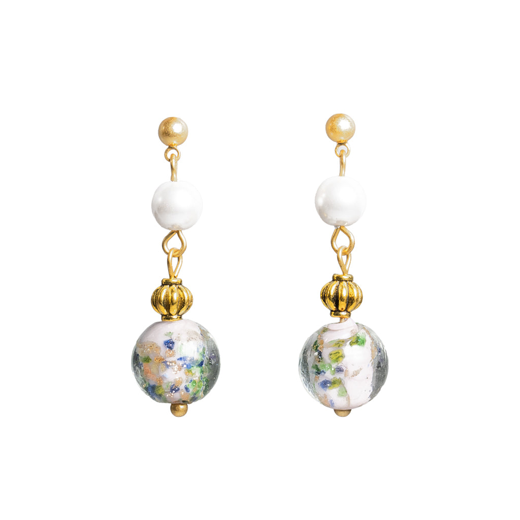 Lavender Liu Li & Pearl Drop Earring
