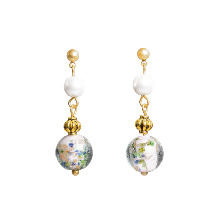 Lavender Liu Li & Pearl Drop Earring