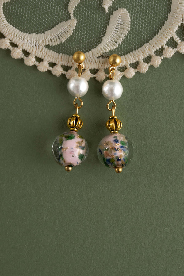 Lavender Liu Li & Pearl Drop Earring