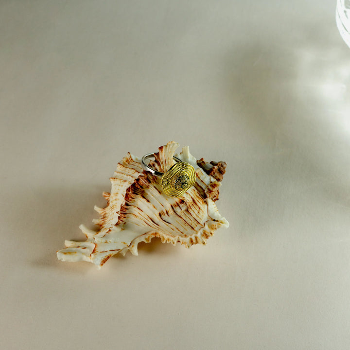 Lively Spin Ring in Gold-Plated Brass - BE FRUITFUL