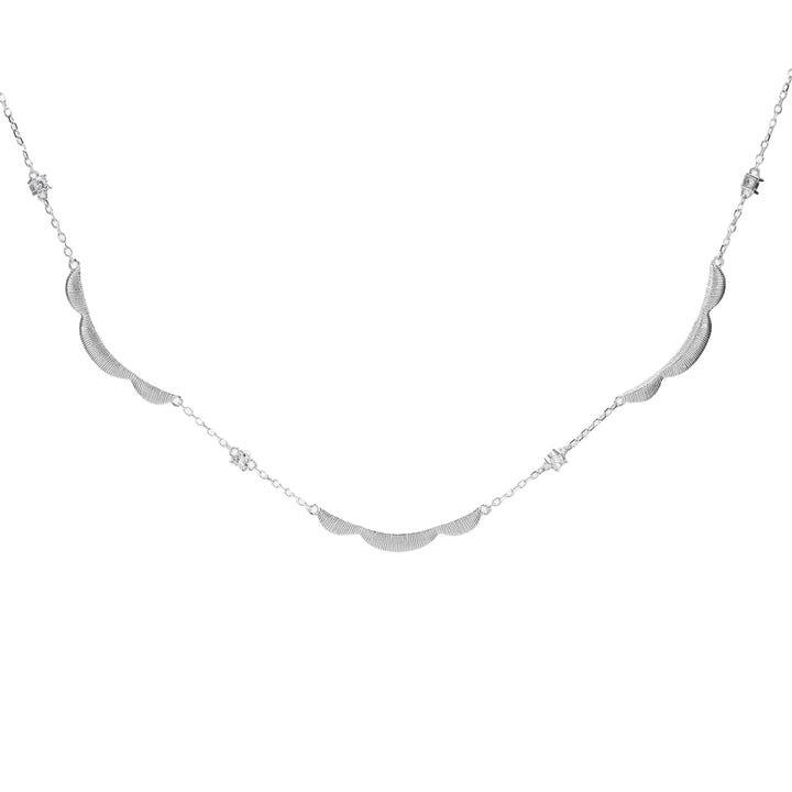 Lunar Arc Necklace in 925 Sterling Silver