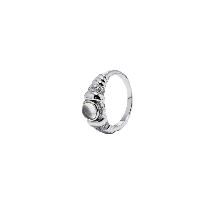 Lune Blanc Rêverie Ring in 925 Sterling Silver