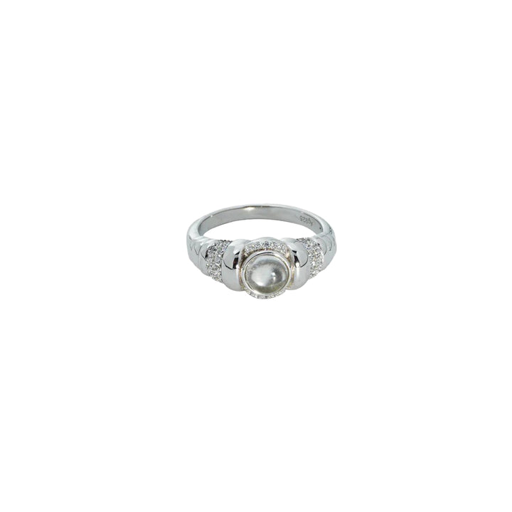 Lune Blanc Rêverie Ring in 925 Sterling Silver