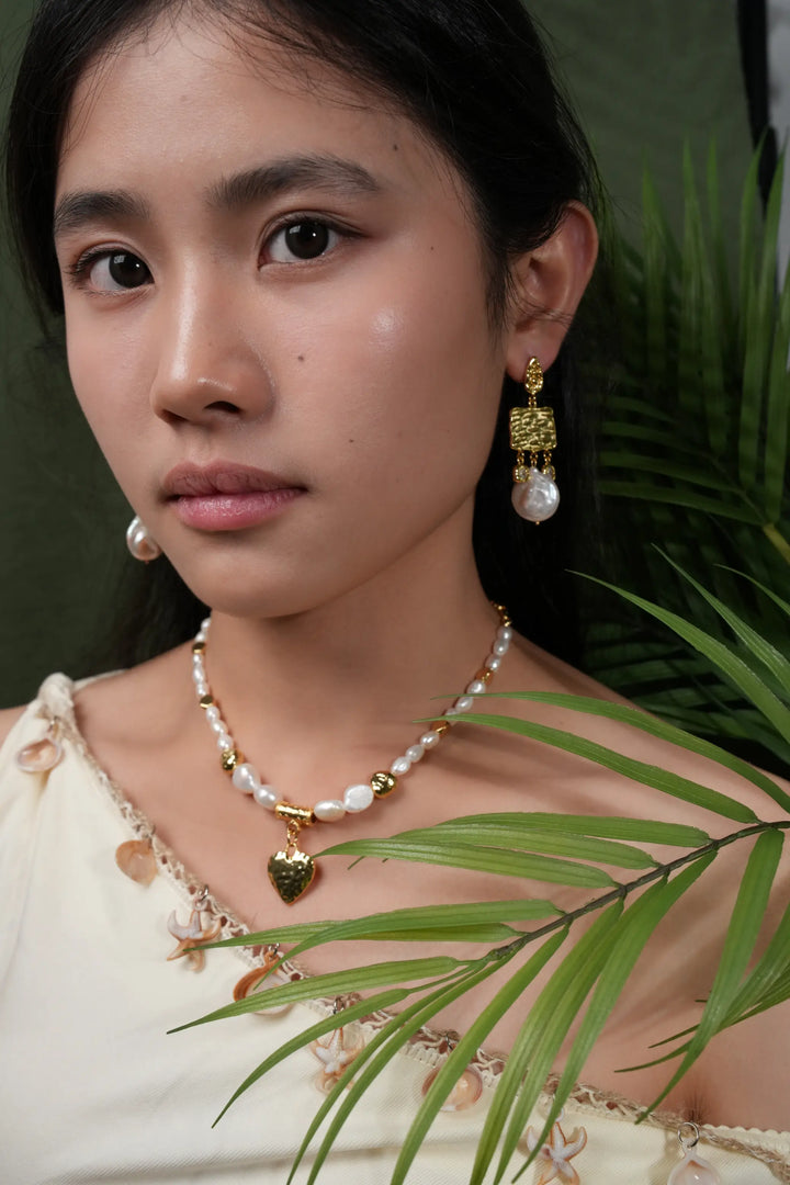 Melted Relic · Baroque Pearl Drop Earrings