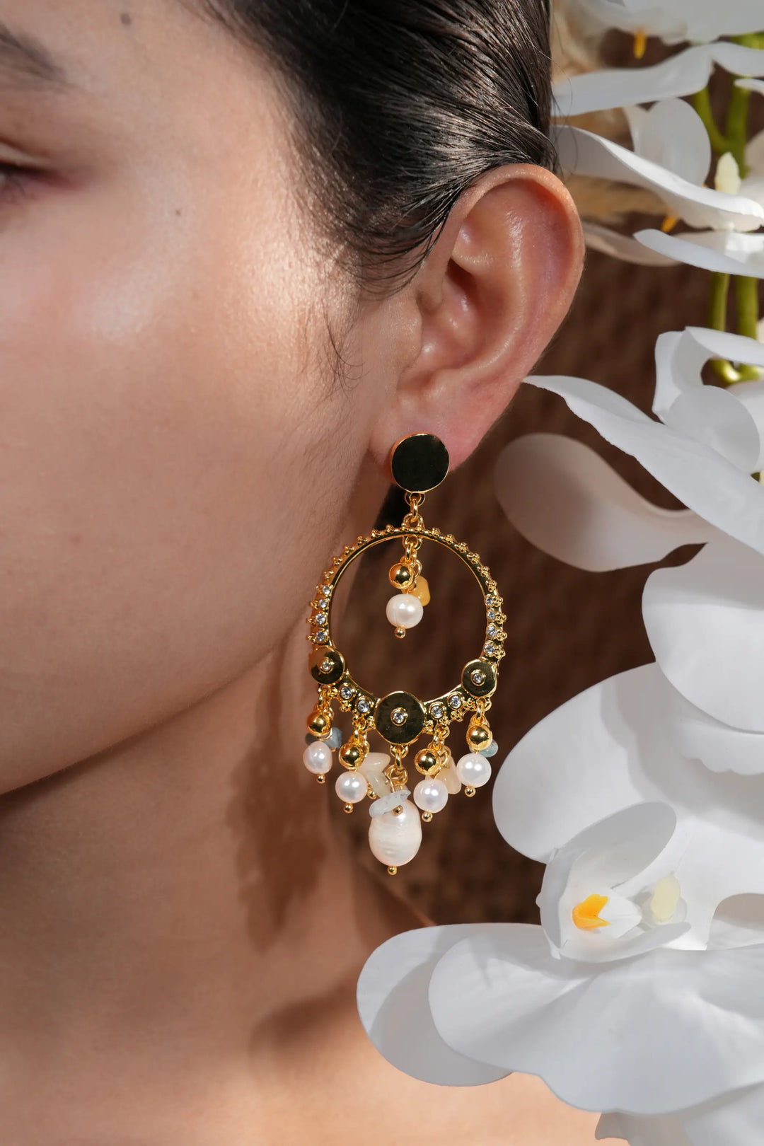 Melted Relic · Baroque Charm Hoops Earrings