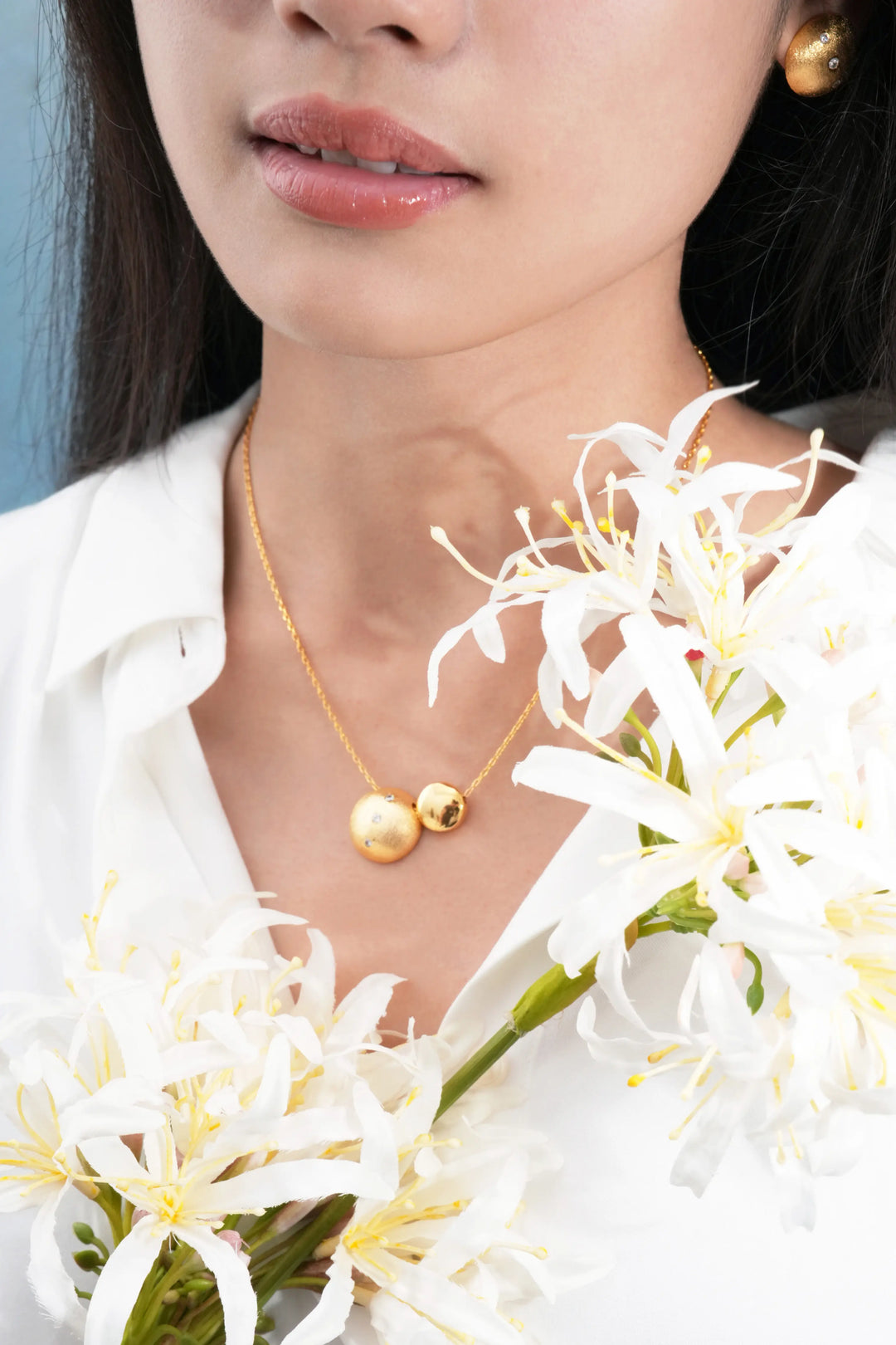 Éternelle Simple · Glossy Double Circle Necklace