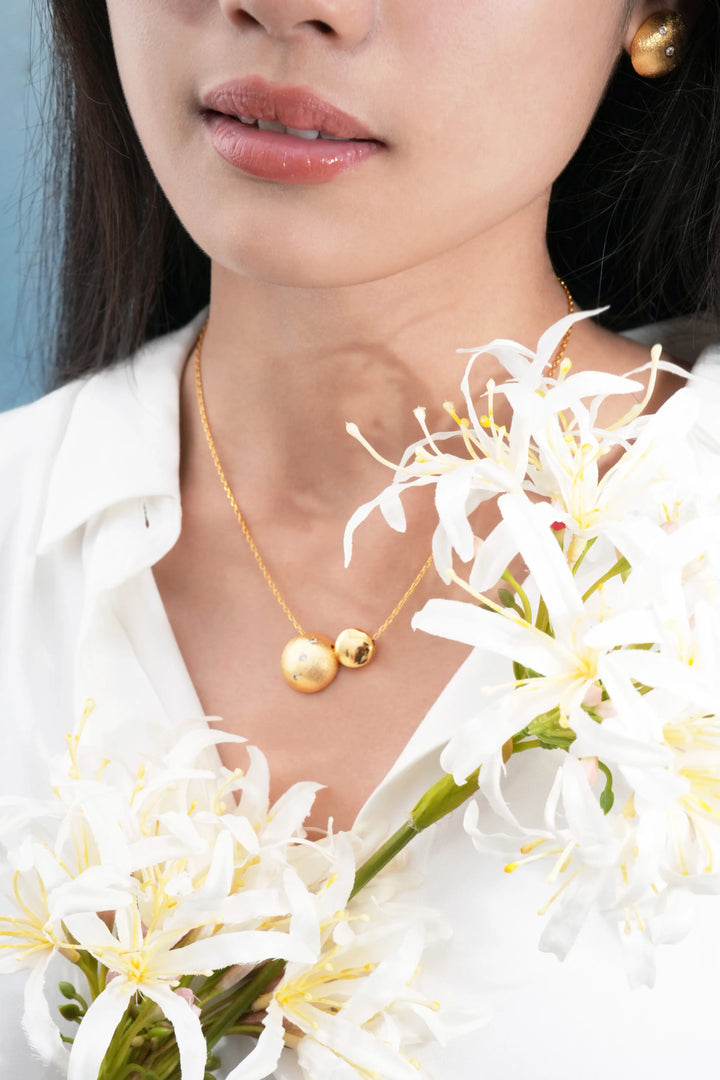 Éternelle Simple · Glossy Double Circle Necklace