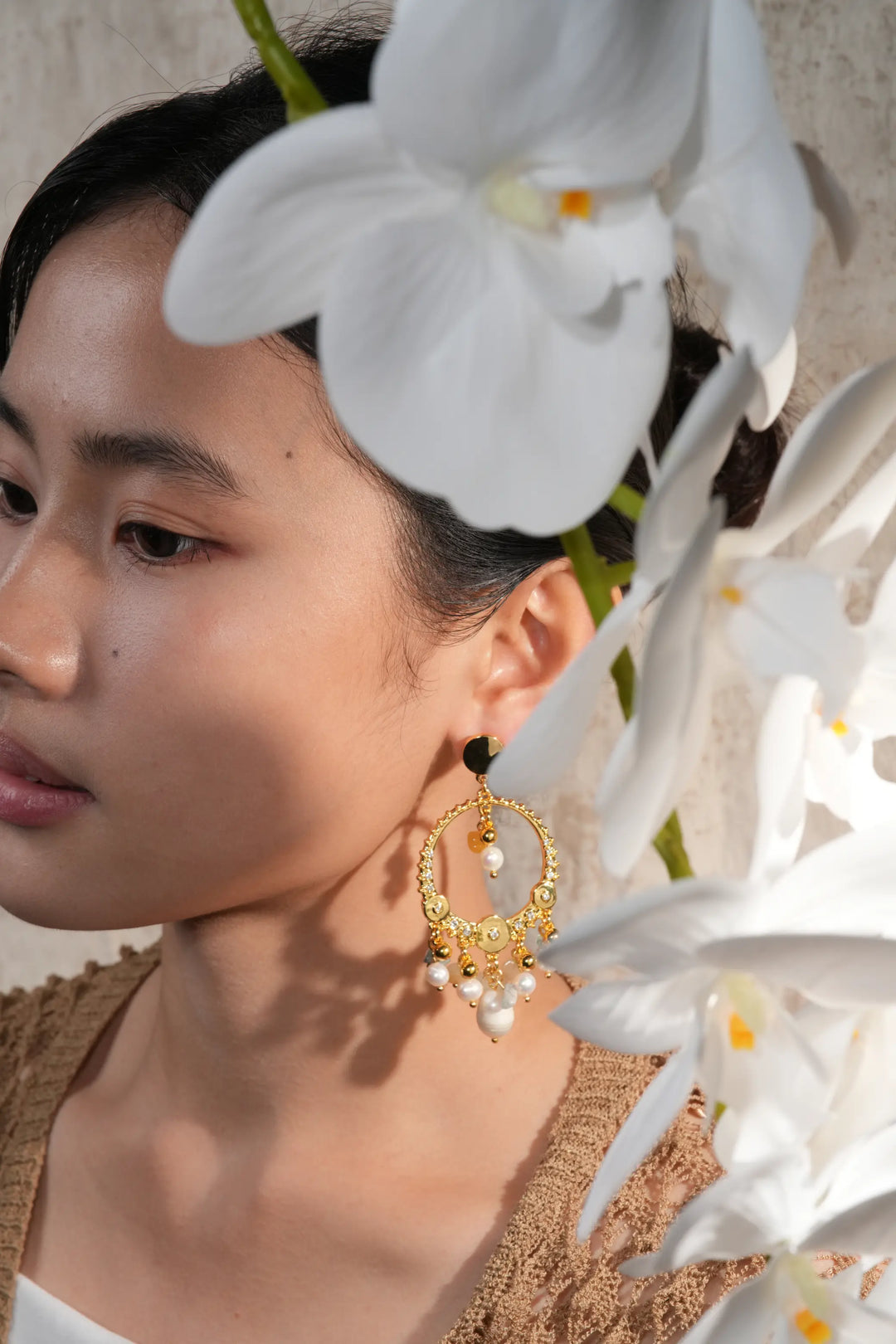 Melted Relic · Baroque Charm Hoops Earrings