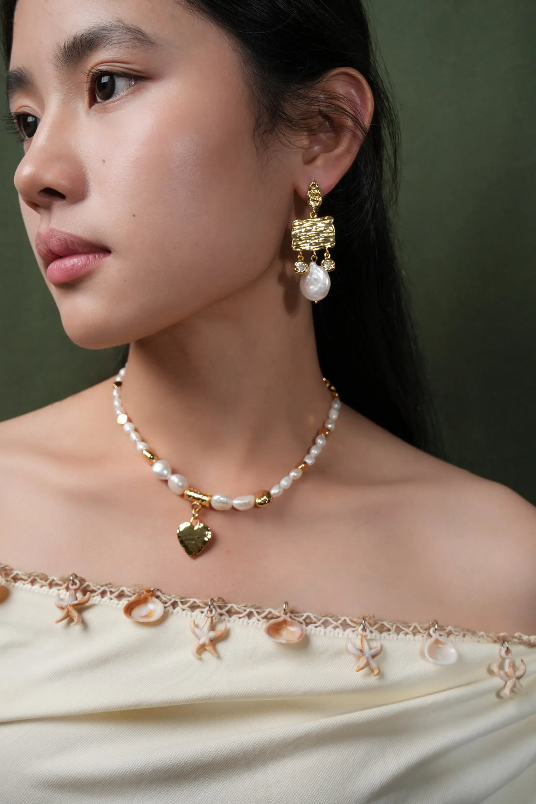 Melted Relic · Baroque Pearl Drop Earrings