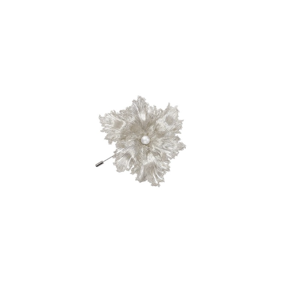 Metal Wire Blooming lris Brooch - Be Fruitful