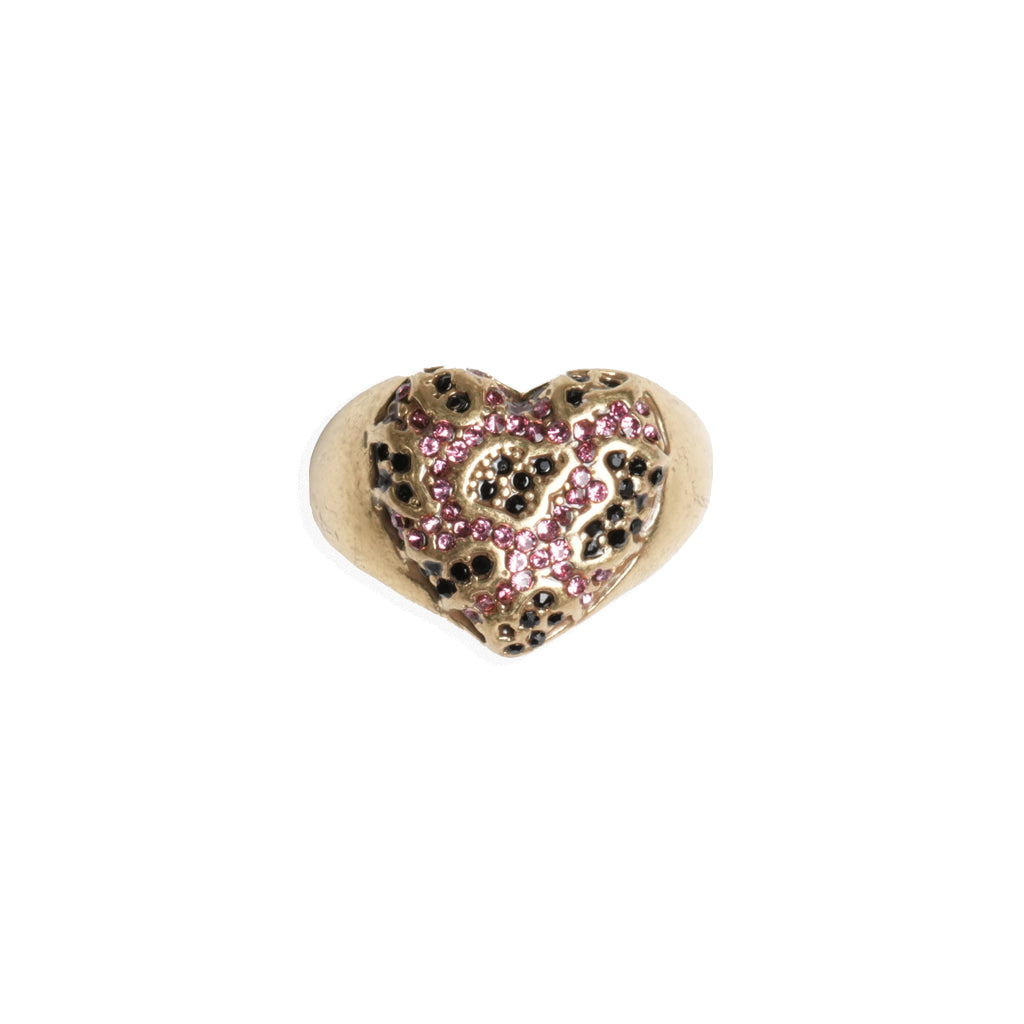 Pink Heart Gemstone Ring