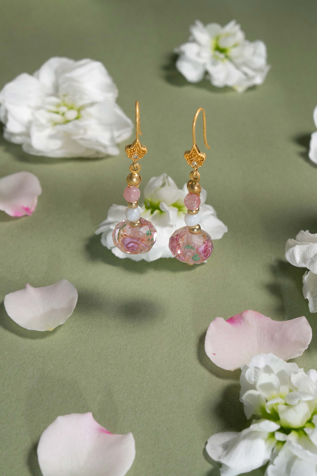 Rose Liu Li & Pearl Drop Earring