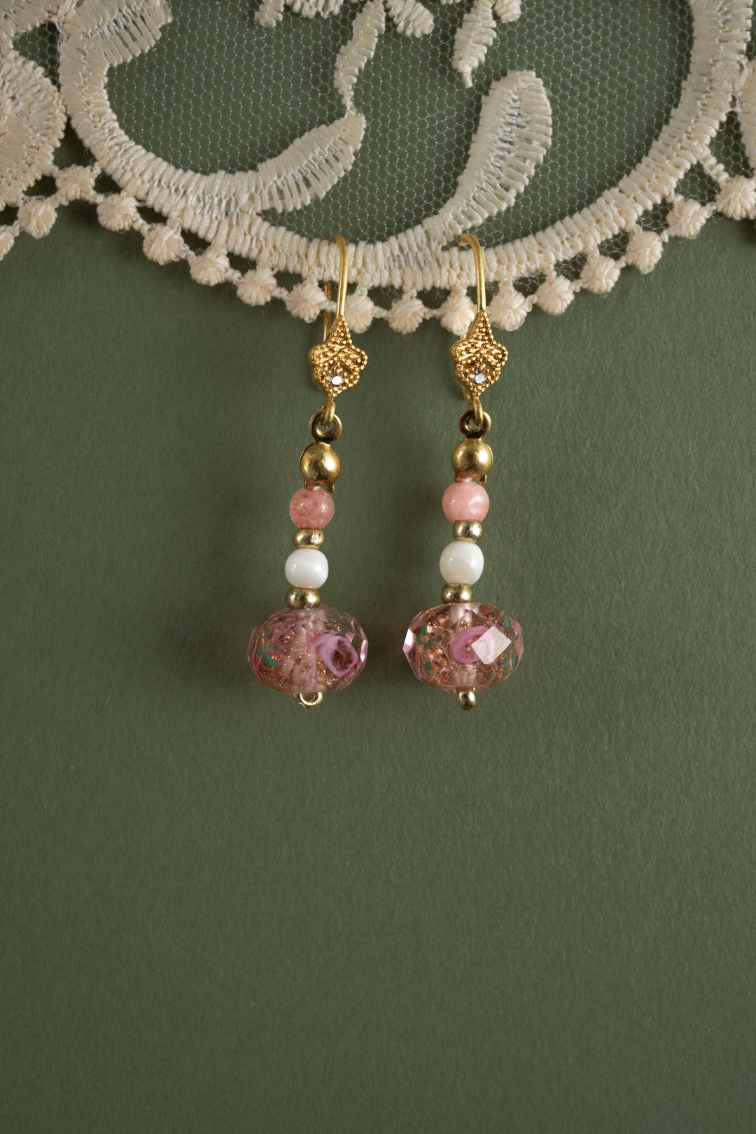 Rose Liu Li & Pearl Drop Earring