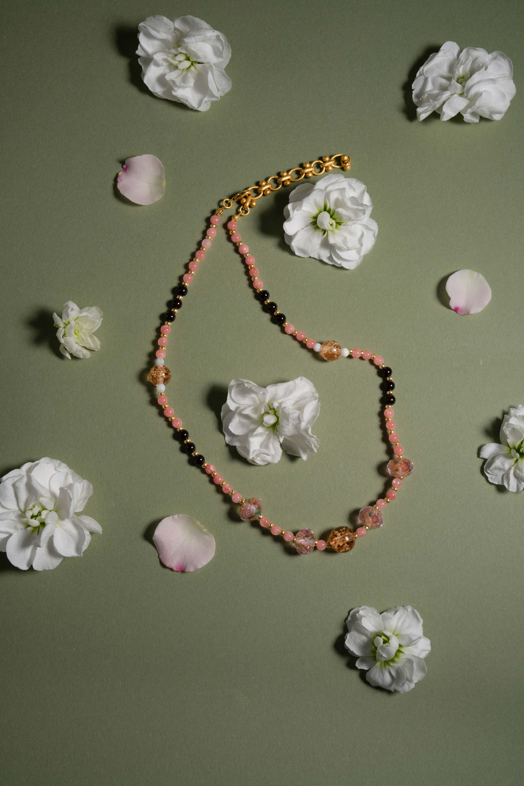 Rose Liu Li & Pearl Necklace