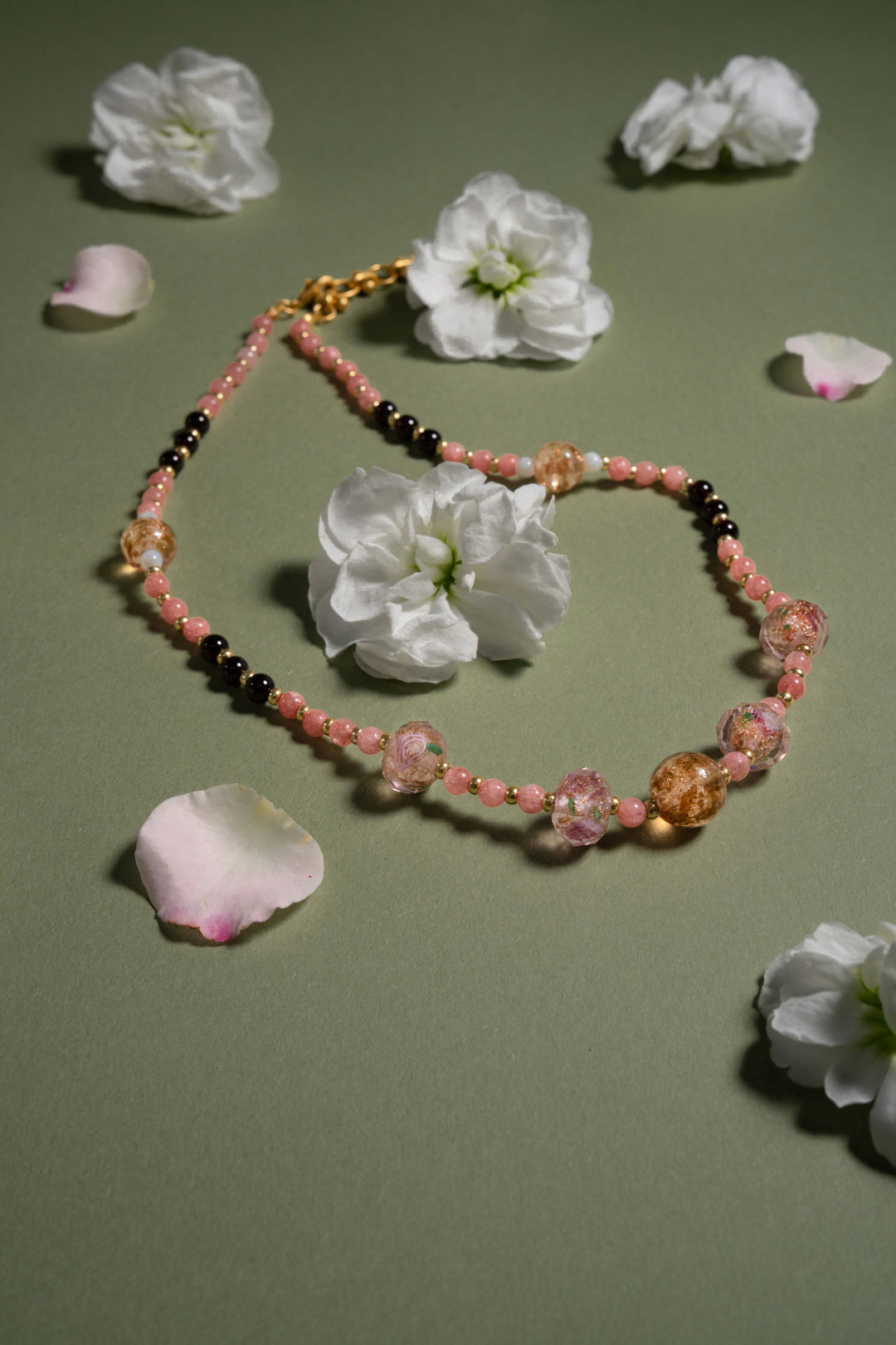 Rose Liu Li & Pearl Necklace