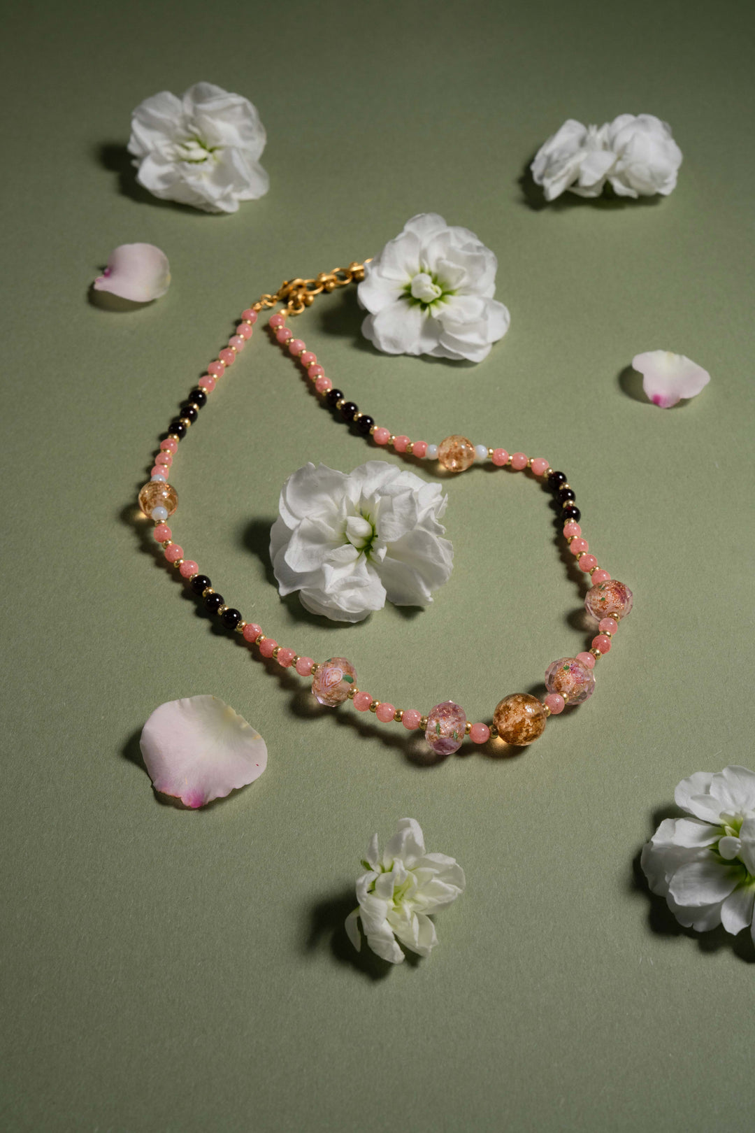 Rose Liu Li & Pearl Necklace