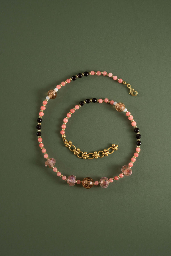 Rose Liu Li & Pearl Necklace