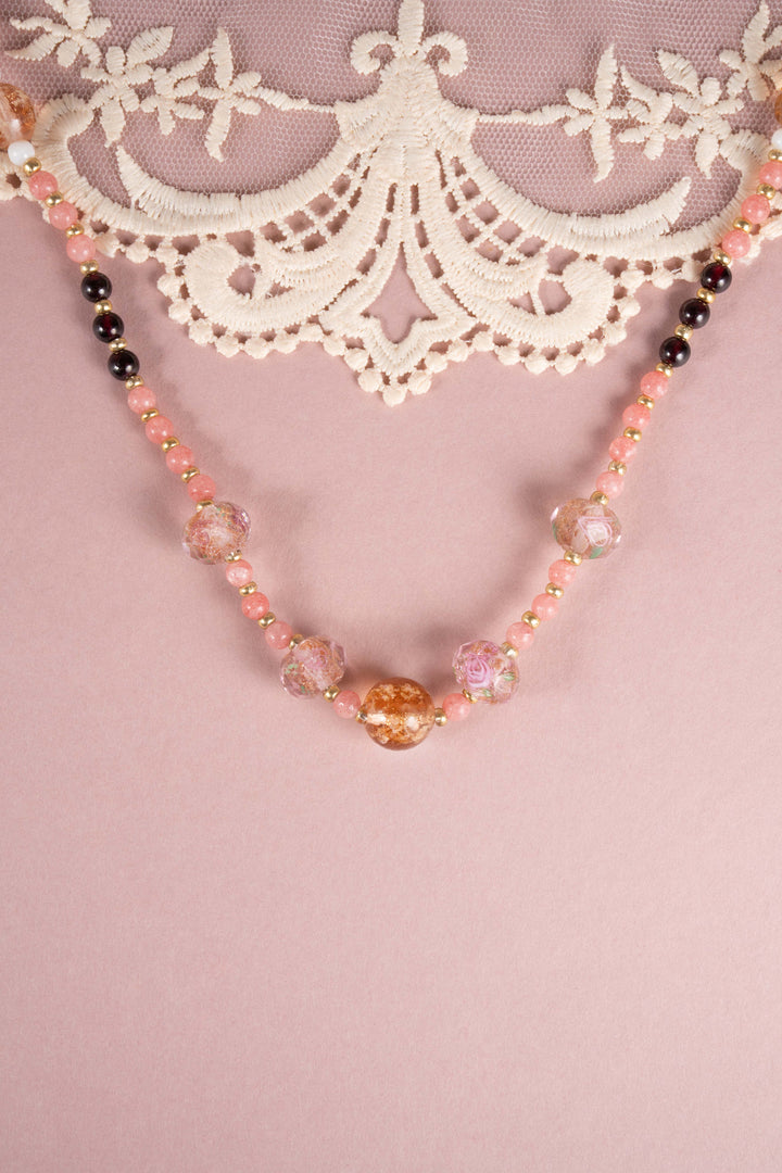 Rose Liu Li & Pearl Necklace