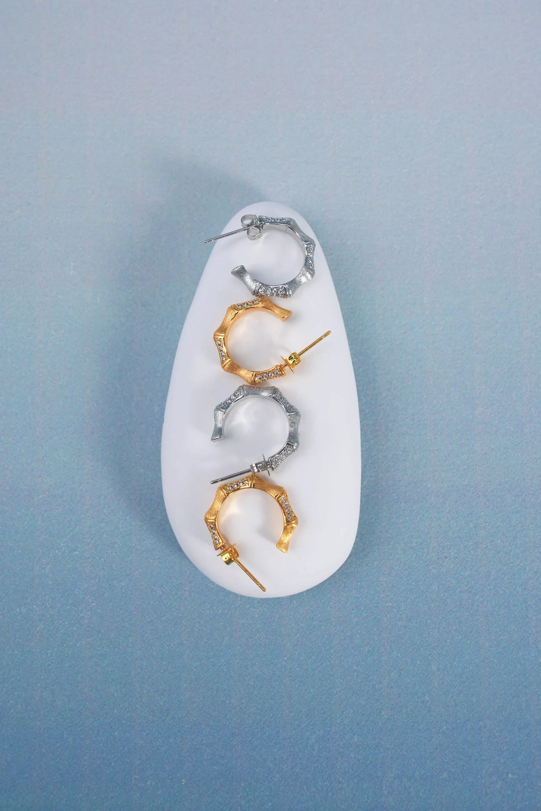 Éternelle Simple · Bamboo Node Earrings