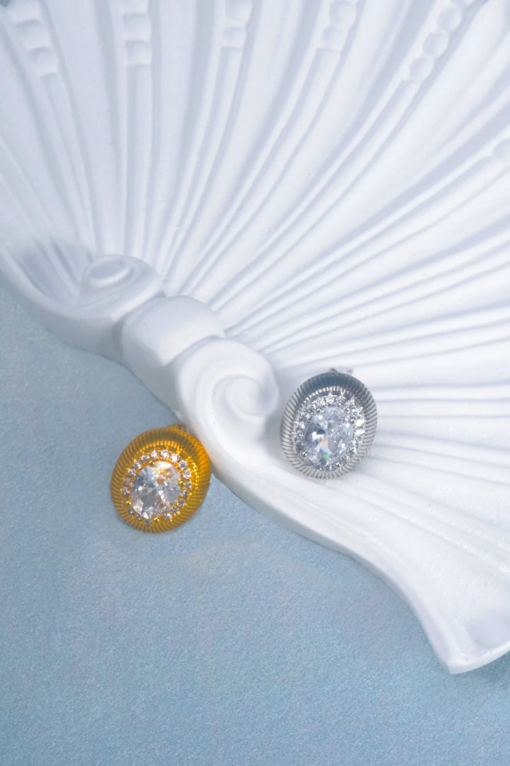 Éternelle Simple · Crystal Stud Earrings