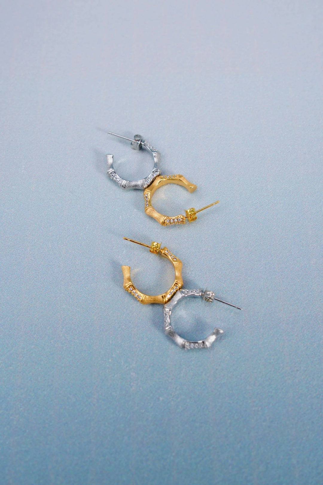 Éternelle Simple · Bamboo Node Earrings