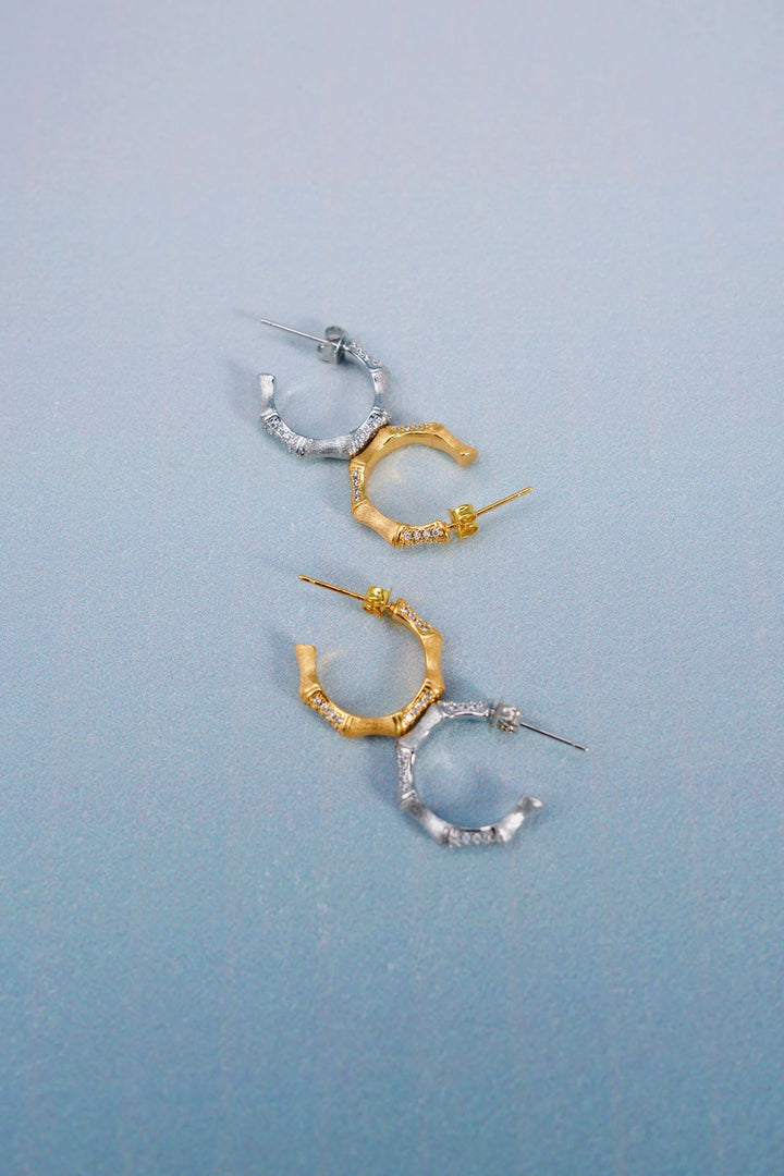 Éternelle Simple · Bamboo Node Earrings