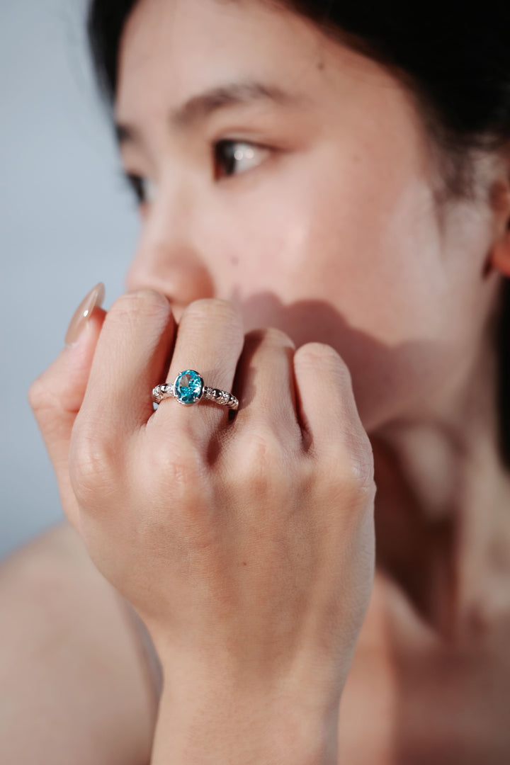 Seine Azure Ring in 925 Sterling Silver