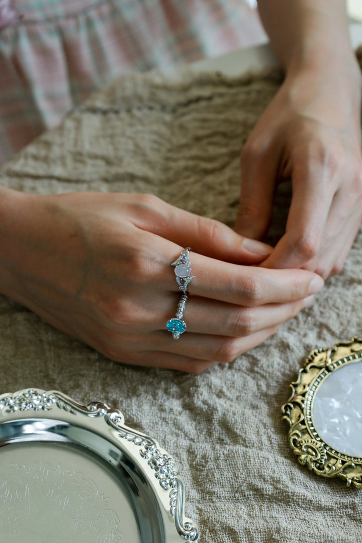 Seine Azure Aquamarine Ring in 925 Sterling Silver - BE FRUITFUL