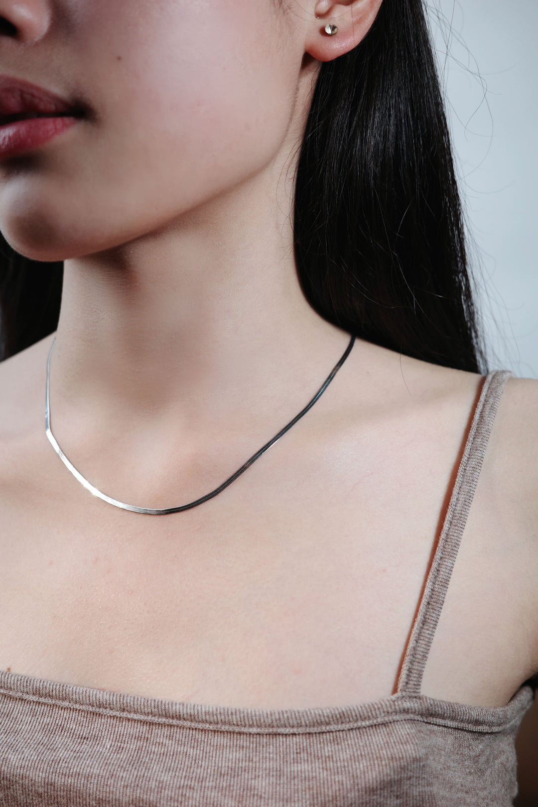 Serpentine Silk Necklace in 925 Sterling Silver