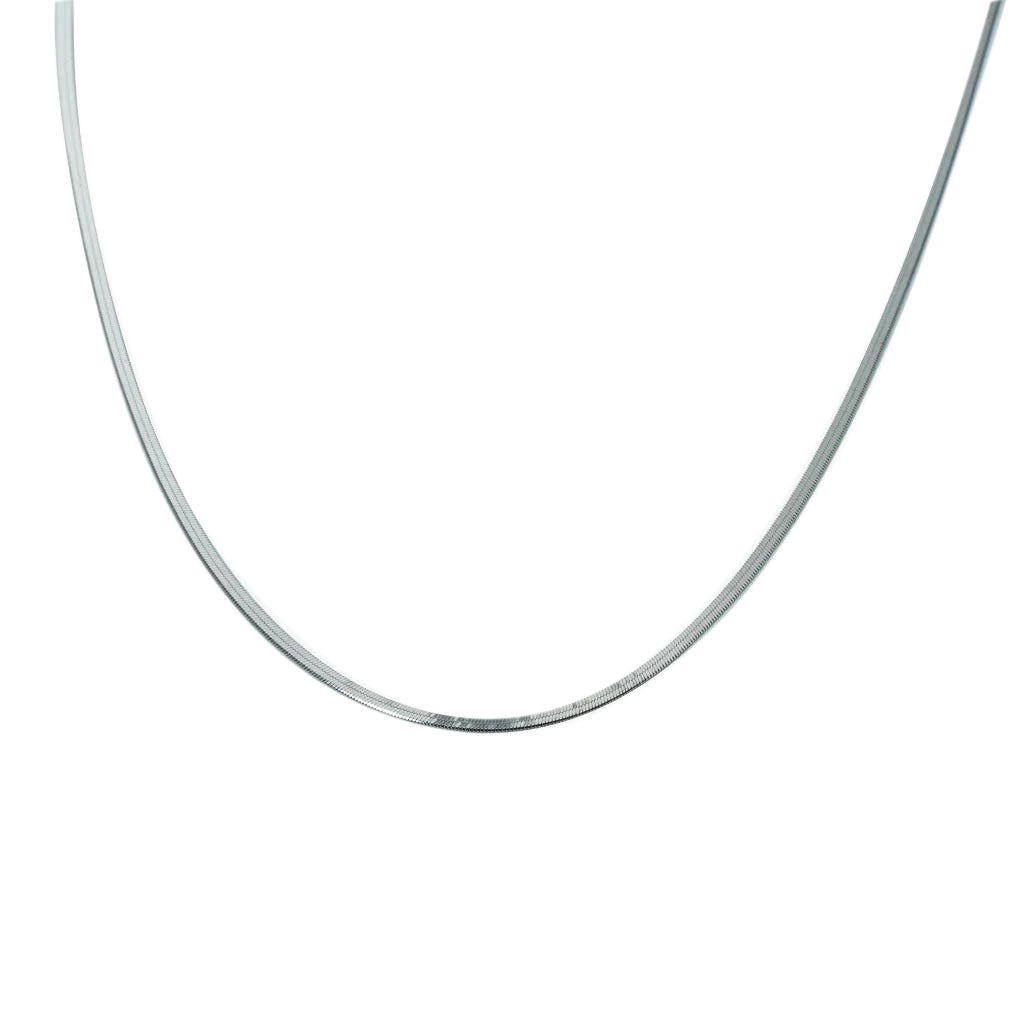 Serpentine Silk Necklace in 925 Sterling Silver