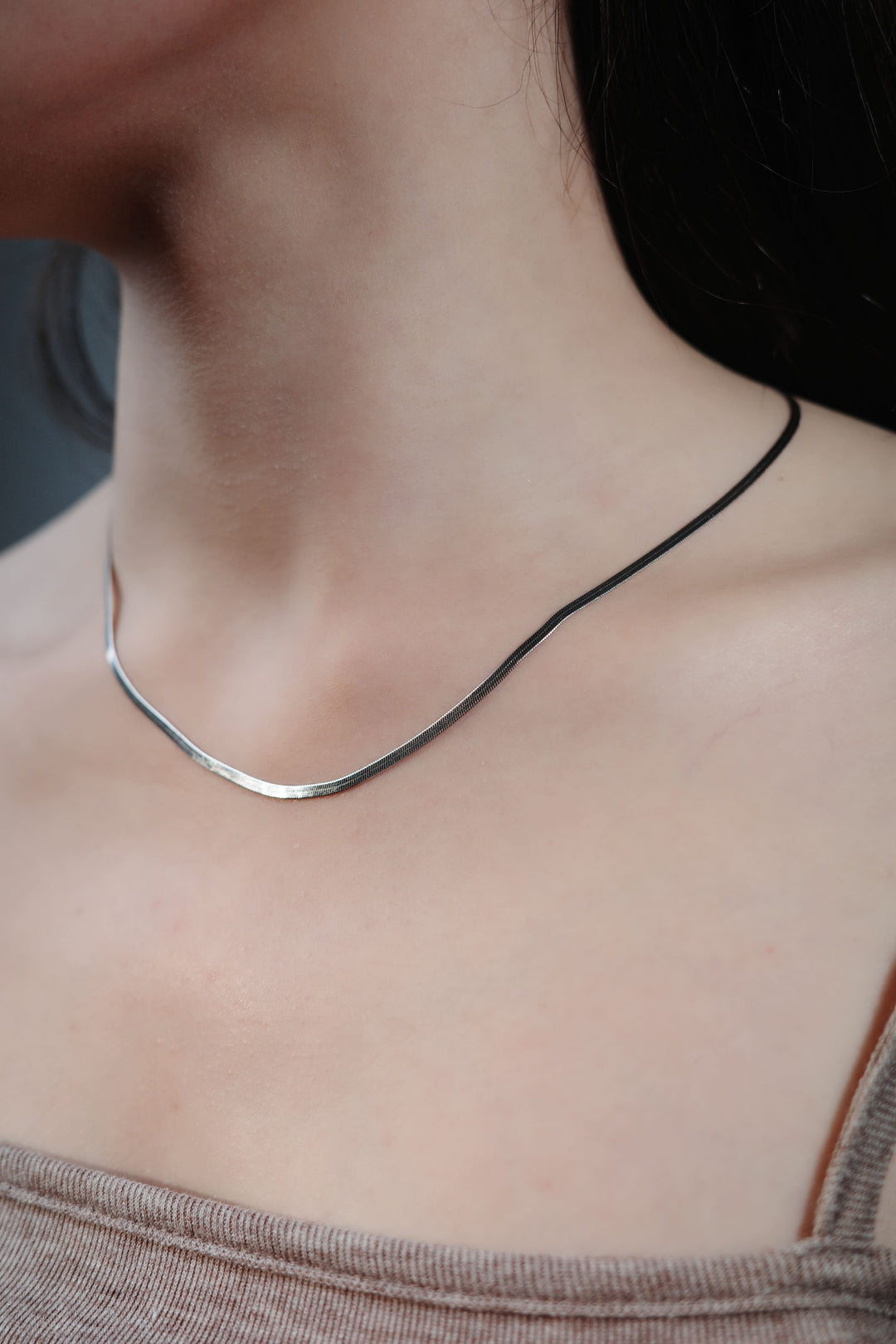 Serpentine Silk Necklace in 925 Sterling Silver
