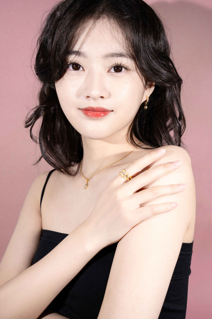 Starburst Ring in Gold-Plated Brass