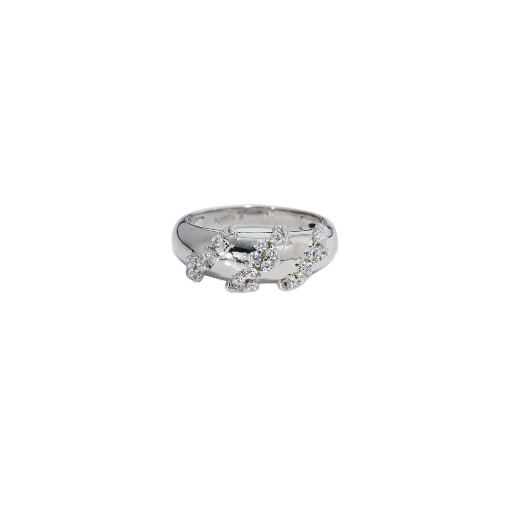 Starry Glide Ring in 925 Sterling Silver