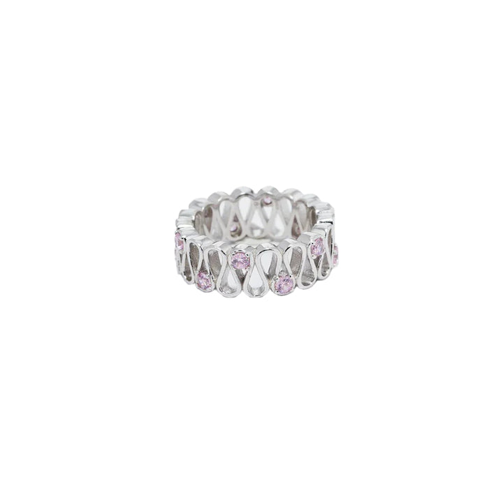 Tidal Bloom Ring in 925 Sterling Silver