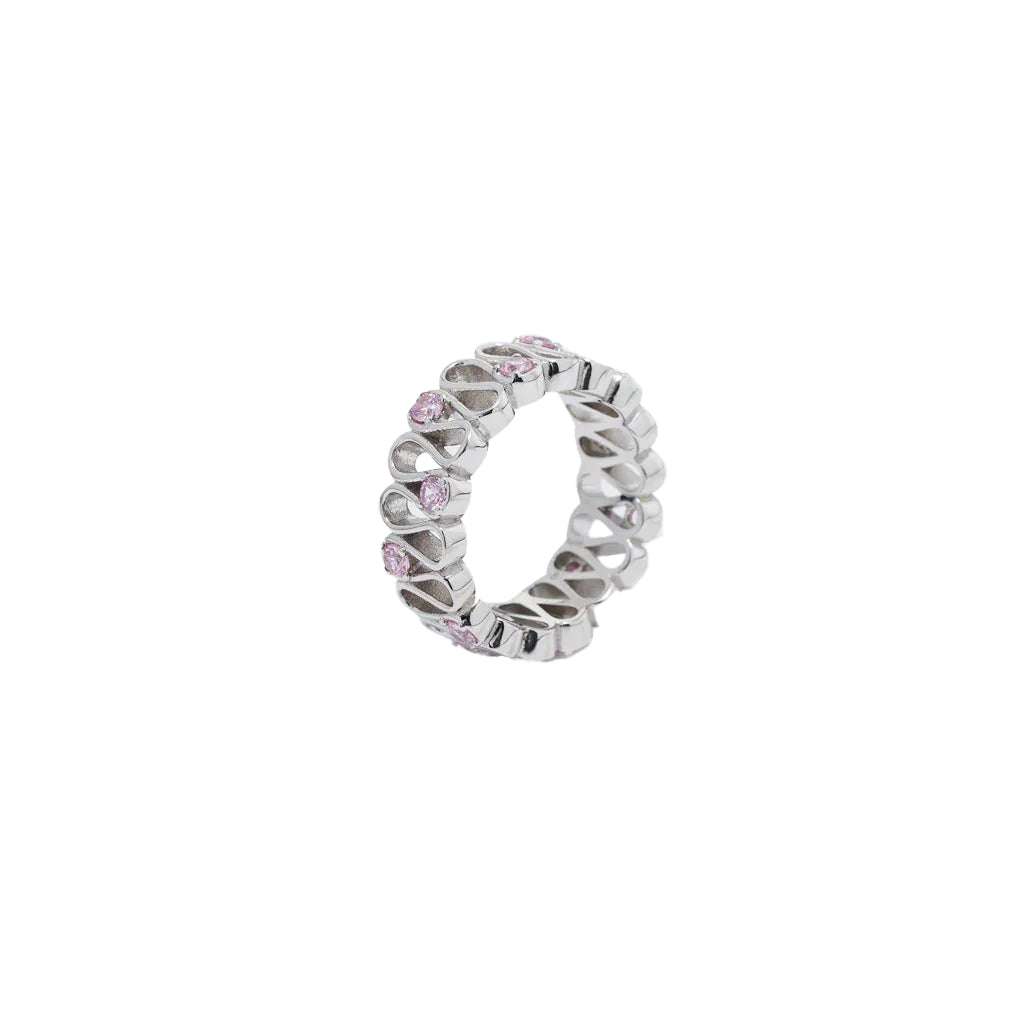 Tidal Bloom Ring in 925 Sterling Silver
