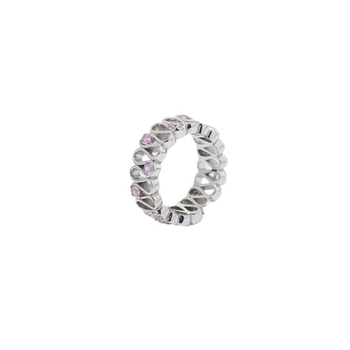 Tidal Bloom Ring in 925 Sterling Silver
