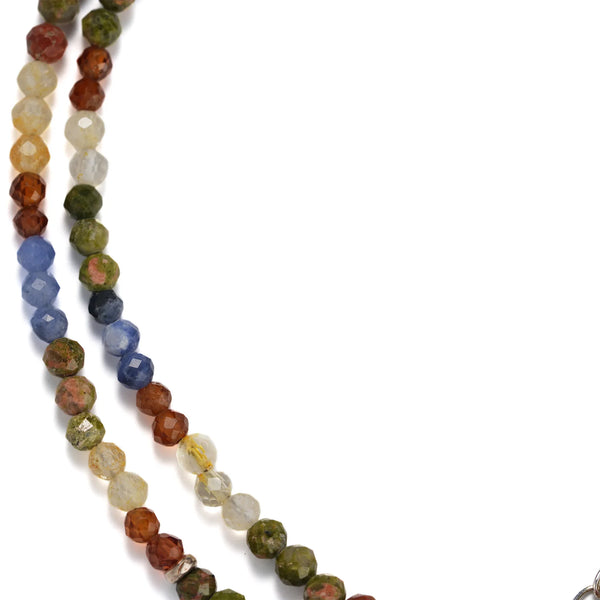FU Beaded Necklace in 925 Sterling Silver - BE FRUITFUL