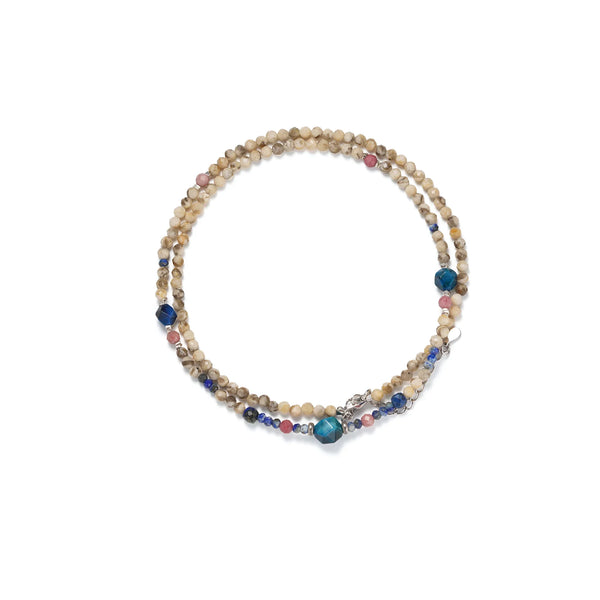 Handmade Beaded Necklace in 925 Sterling Silver - BE FRUITFUL