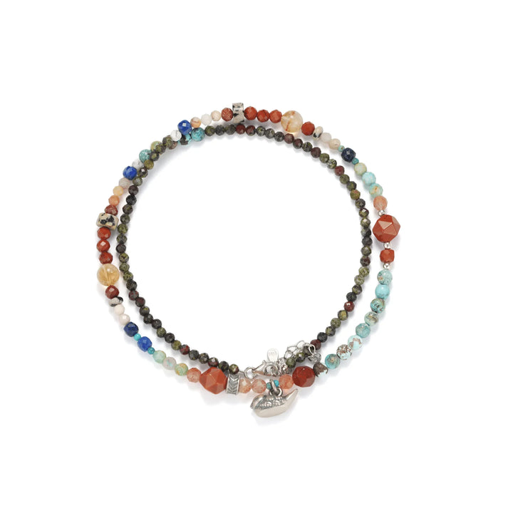 Fincha Beaded Necklace in 925 Sterling Silver - BE FRUITFUL