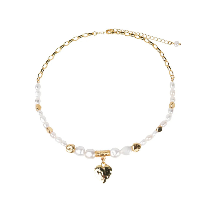 Melted Relic · Crushed Heart & Pearl Neclace
