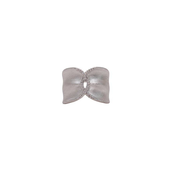 Éternelle Simple · Cross X Wide Cuff Ring