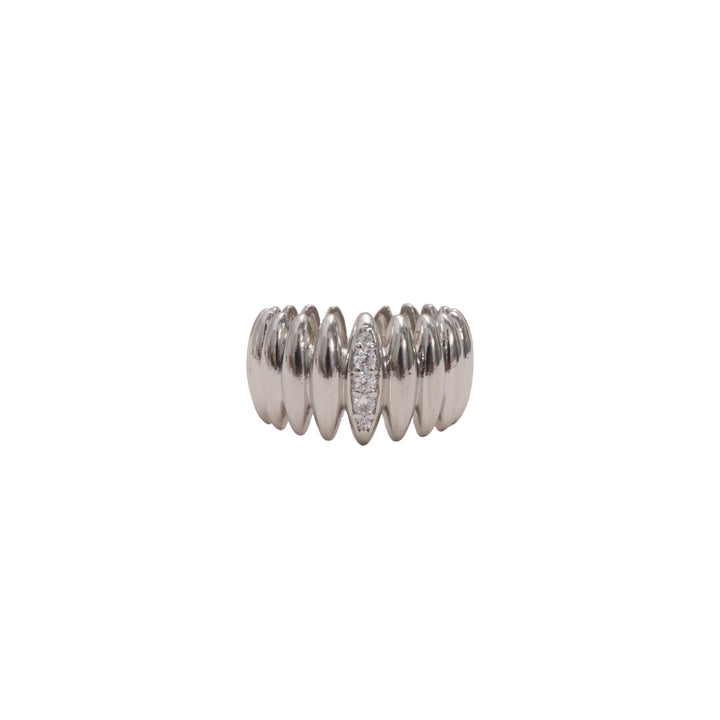 Éternelle Simple · Dome Crystal Wide Ring