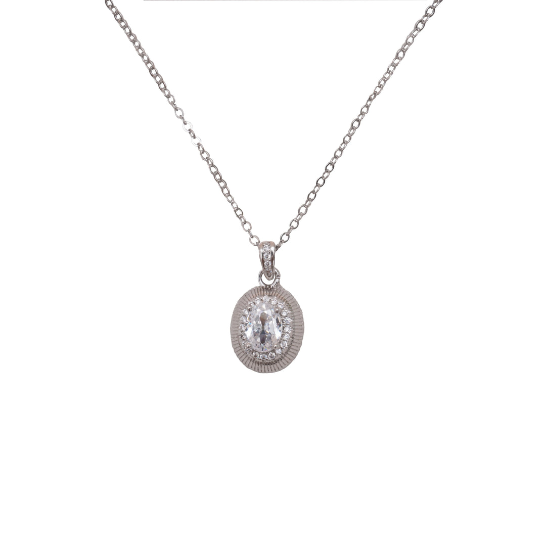 Éternelle Simple · Halo Crystal Necklace
