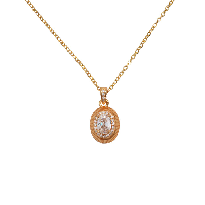 Éternelle Simple · Halo Crystal Necklace