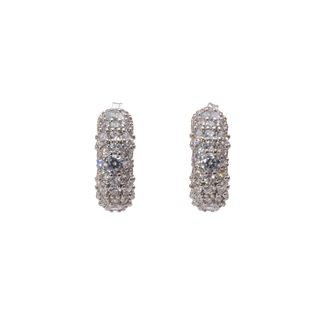 Éternelle Simple · Pavé Crystal Huggie Earrings